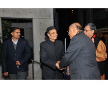 With Dr. Karan Singh, Chairman, Indian Council for Cultural Relations, India and Noted Scholar