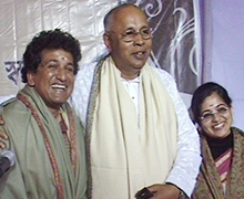 With Manoj and Manisha Nair, noted Tagore Song Singers