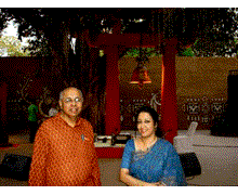 With Shama Rahman, a renowned contemporary Tagore Singer