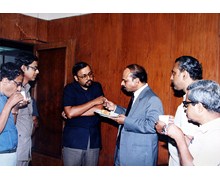 With Mr. J. V. Shetty, Chairman, Canara Bank, India