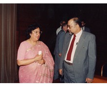 With Dr. Najma Heptulla