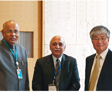 With H. E. Vinay Sheel Oberoi, Indian Ambassador & the South Korean Ambassador, in Paris.