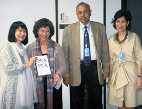 Release of his book PRA and PLA, by Dr. Noeleen Heyzer, Under Secretary General of the UN, in Bangkok
