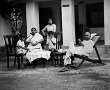 Family at parental house,  Hazaribagh, 1958