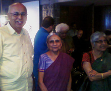 With Ila Bhat and Neerja Choudhury