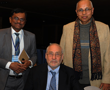 With Prof. Joseph Stieglitz, Nobel Laureate in Economics, New Delhi